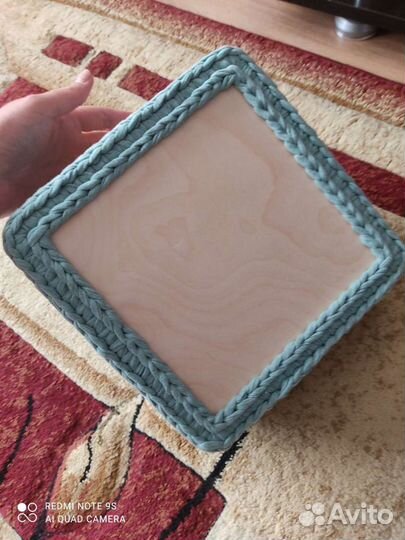 Корзина из трикотажной нити