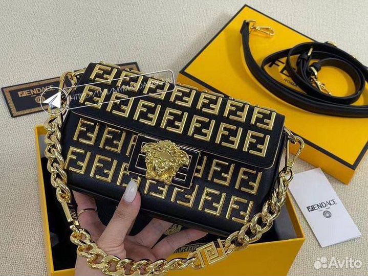 Сумка клатч fendi & versace