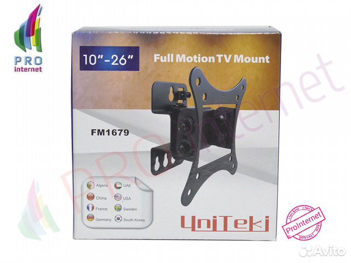 Кронштейн для Тв Uniteki FM1679,Черный