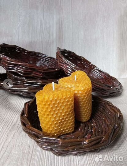 Корзина и терелочка плетеная