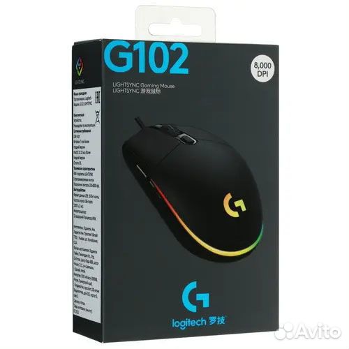Мышь проводная Logitech G102