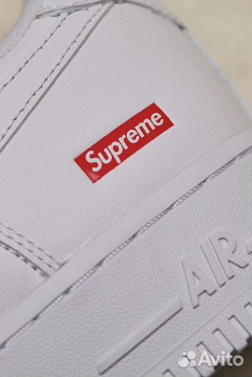 Nike air force 1 supreme white кроссовки мужские