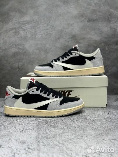 Кроссовки nike air jordan 1 low travis scott