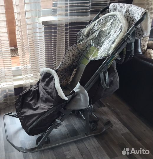 Детские санки коляска