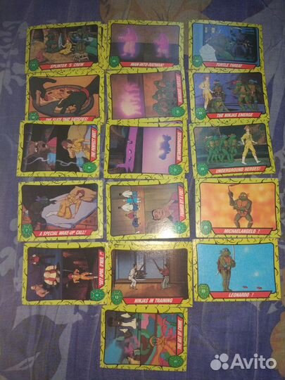 Коллекционные карточки черепашки ниндзя 1989-90