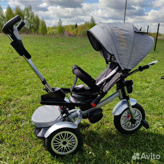 Велосипед-коляска Luxmom 5199 серый