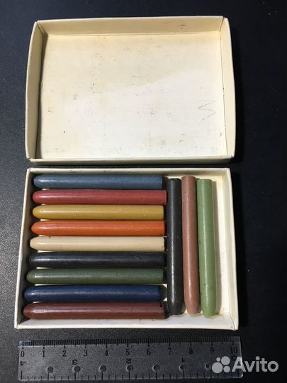 Мелки цветные 12 цветов СССР