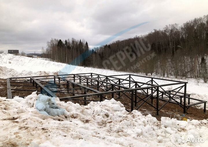 Установка винтовых свай