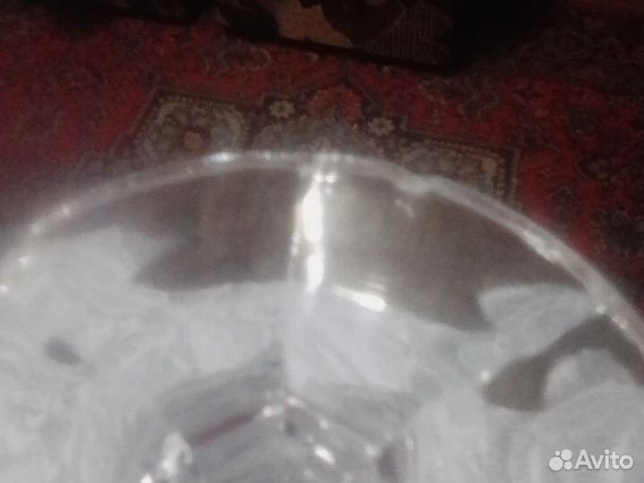 Хрустальные фужеры,3 шт, цена за все,Торг