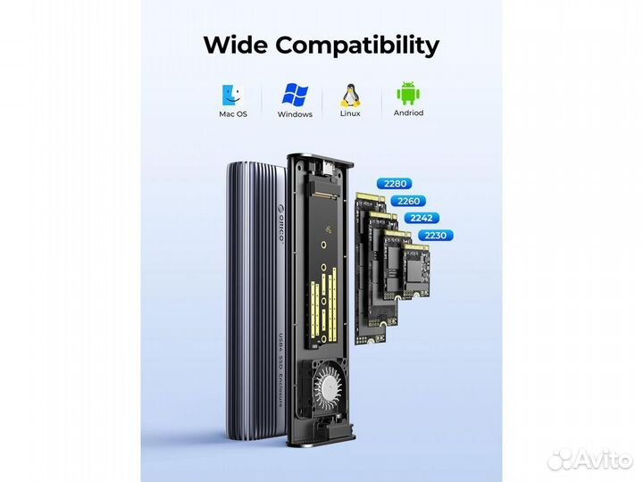 40 гбит Orico Thunderbolt 3/4/USB корпус для SSD