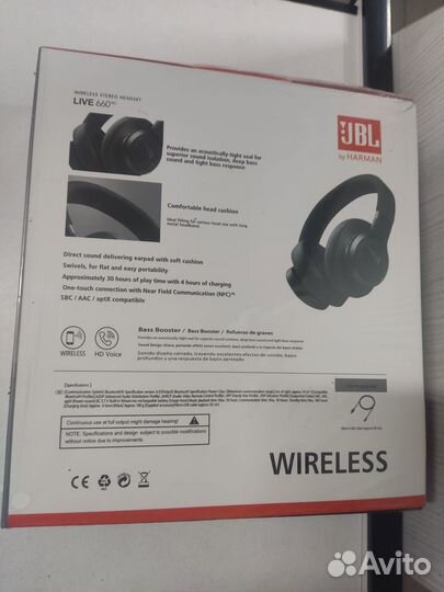 Беспроводные наушники jbl live 660 nc
