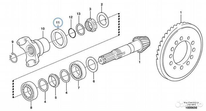 6193363M1 Сальник главной пары экскаватор погрузчи