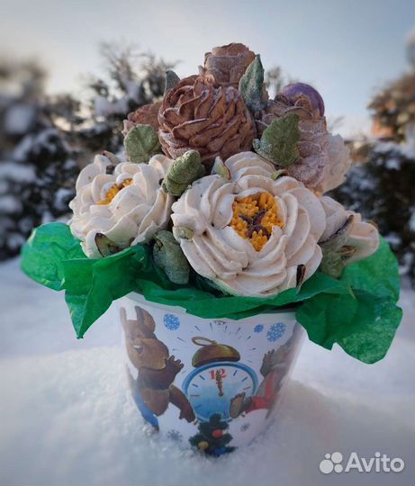 Сьедобный букет.Мужской букет. Пряники