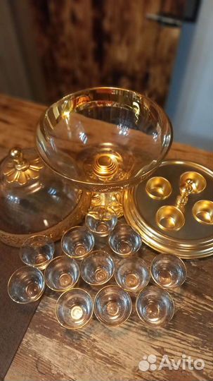 Набор для водки на 12 персон и ваза для фруктов