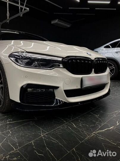 Губа переднего бампера 5 series g30 M-Performance