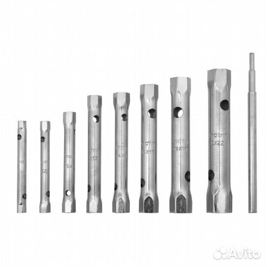 Набор ключей трубчатых торцевых 9 предметов Matrix