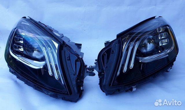 Как снять фару в мерседес w222
