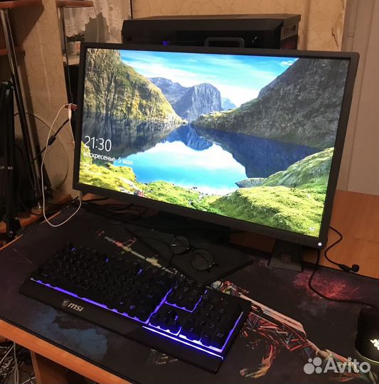 Игровой компьютер rtx 2060, ryzen 7 3700x, benq