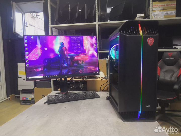 Игровой Компьютер Core i7 9700K + RTX3080 + 24Gb D