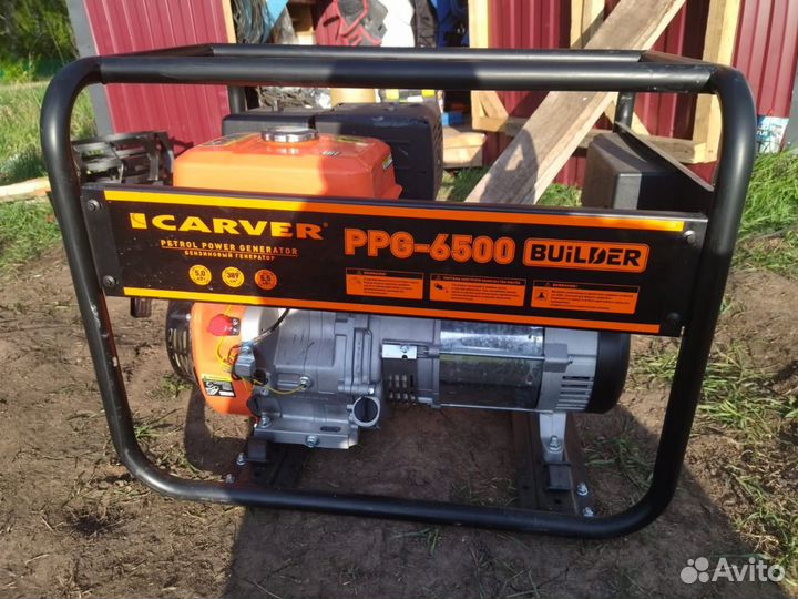 Генератор бензиновый carver PPG-6500 buil 5.5 кВт