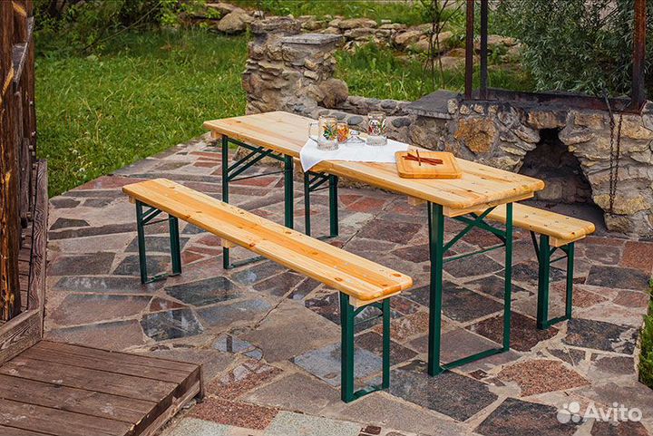 Аренда стола с лавками