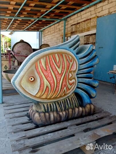 Скульптура рыбка 