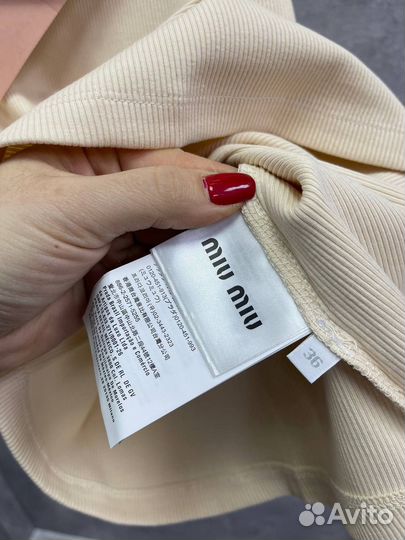 Майка топ MIU MIU премиум
