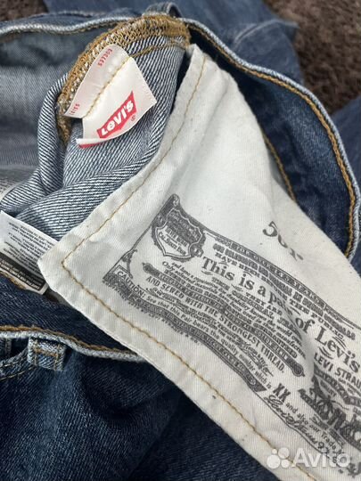 Джинсы levis 501 оригинал W34 L32