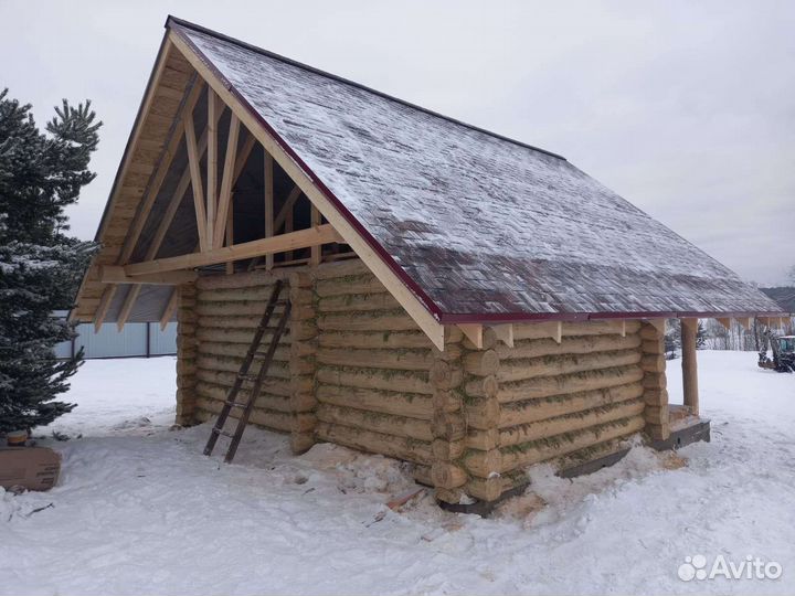 Изготовление срубов бань, домов