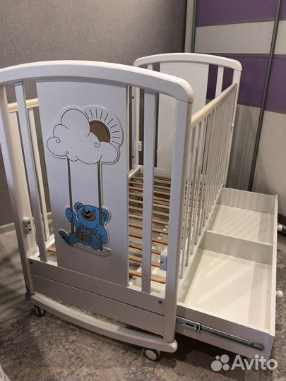 Детская кровать с матрасом