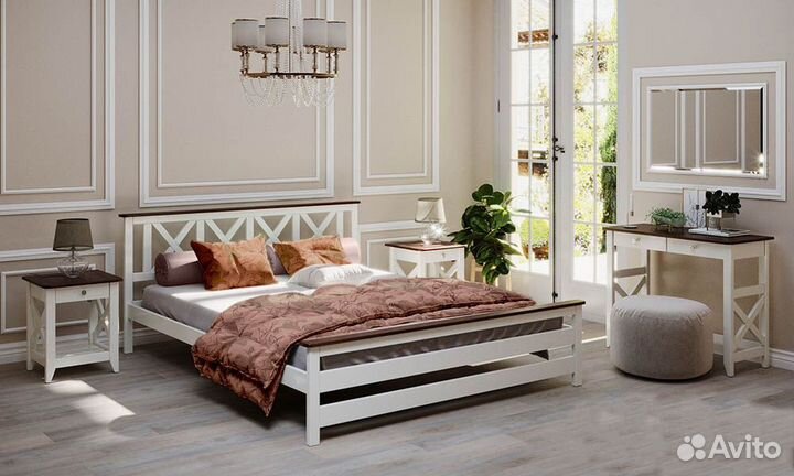 Кровать из массива 2-спальная 