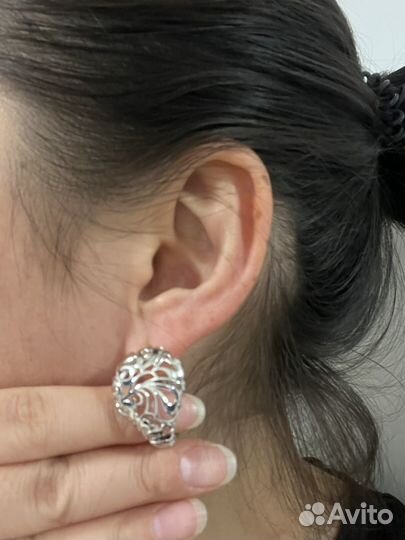 Серьги серебро