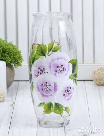 Ваза стеклянная для цветов