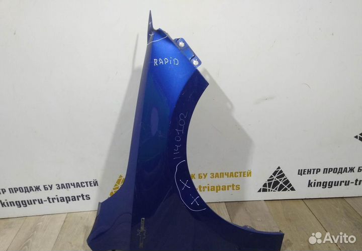 Крыло переднее правое бу Skoda Rapid рестайлинг OEM 5J5821022C