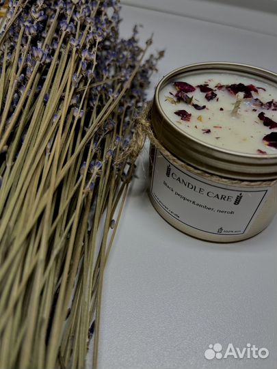 Ароматическая свеча ручной работы