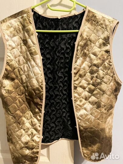 Кожаная куртка с натуральным мехом