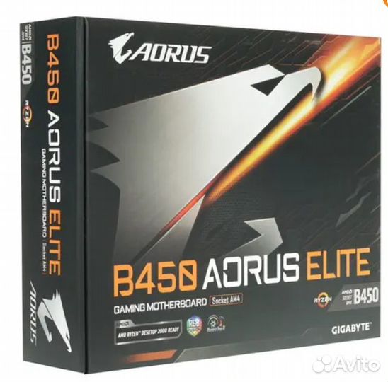 Материнская плата AM4 B450 aorus elite
