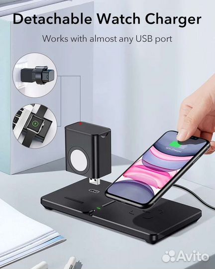 Беспроводное зарядное устройство ESR 2 в 1