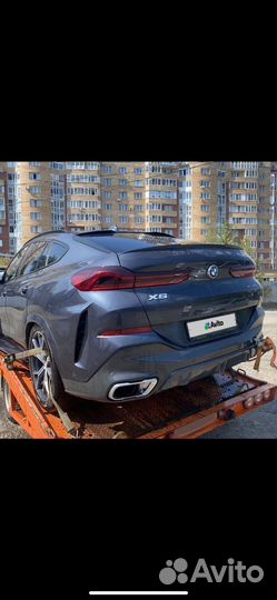 BMW X6 3.0 AT, 2021, битый, 25 000 км