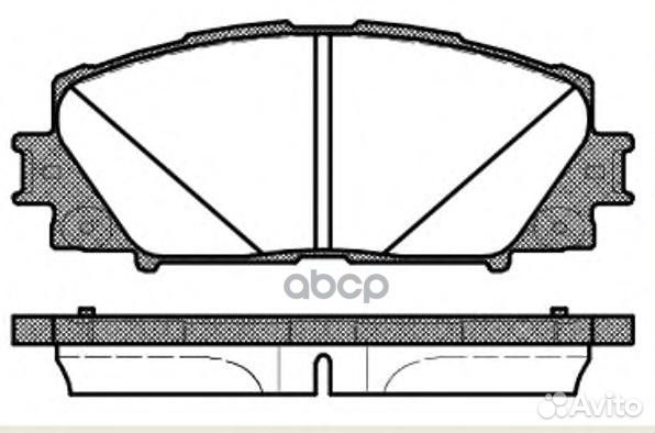 1224 10 044650W140 колодки дисковые п Toyota