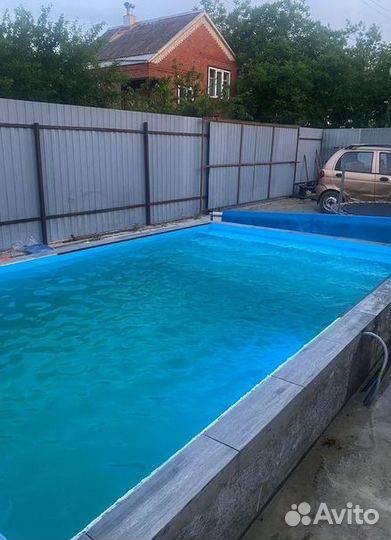 Бассейн чаша с лестницей 4м*3м*1,5м