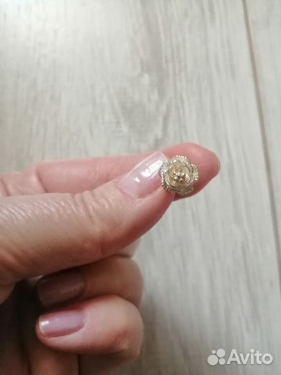 Серьги гвоздики серебро 925