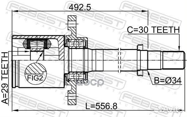 Шрус Nissan X-Trail 07- Внут.прав. 0211T31atrh