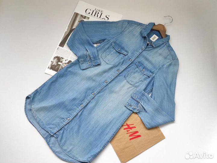 Платье рубашка hm 42 44