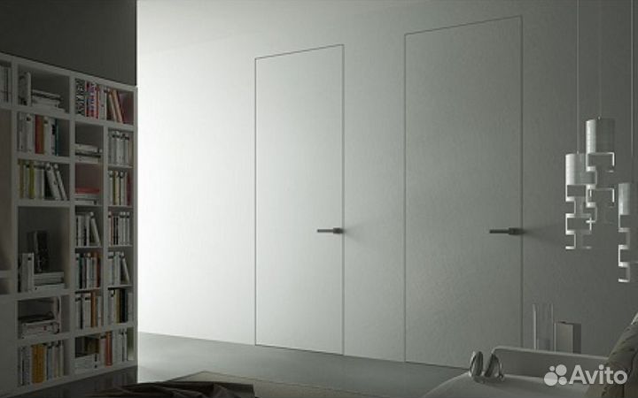 Скрытые межкомнатные двери под отделку