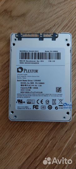 Ssd plextor 128 gb