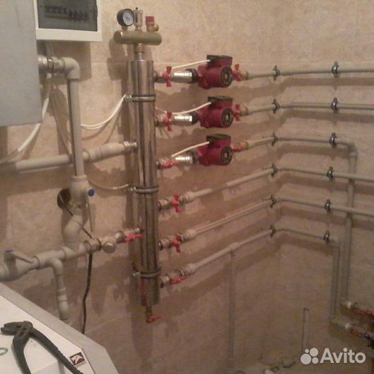 Мантаж инжинерных систем отопления, тепловизор