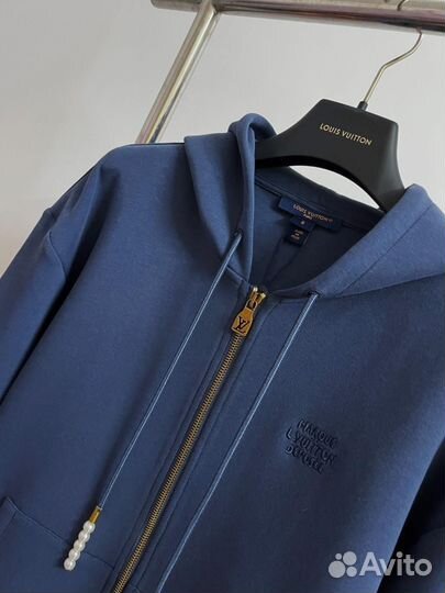Худи мужское синее Louis Vuitton