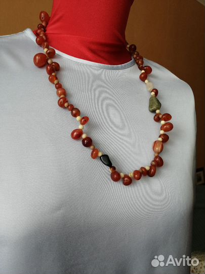 Бусы сердолик СССР