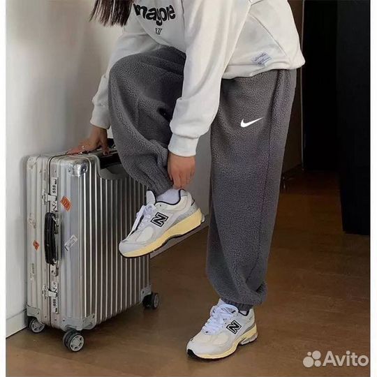 Штаны с вышивкой Nike барашек 42-52 размеры